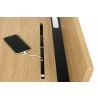 TemaHome Loft Desk in Oak & Pure Black - Top Angled Detail - TemaHome Loft Desk in Oak & Pure Black - Top Angled Detail
