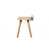 TemaHome Loft Desk in Oak & Pure Black - Side