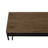 TemaHome City Desk in Walnut & Pure Black - Tabletop Edge