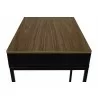 TemaHome City Desk in Walnut & Pure Black - Table Edge - TemaHome City Desk in Walnut & Pure Black - Table Edge