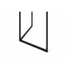 TemaHome City Desk in Walnut & Pure Black - Leg Frame - TemaHome City Desk in Walnut & Pure Black - Leg Frame