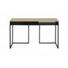 TemaHome City Desk in Light Oak & Pure Black - Front