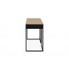 TemaHome City Desk in Light Oak & Pure Black - Side