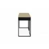 TemaHome City Desk in Light Oak & Pure Black - Side - TemaHome City Desk in Light Oak & Pure Black - Side