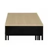 TemaHome City Desk in Light Oak & Pure Black - Edge Detail - TemaHome City Desk in Light Oak & Pure Black - Edge Detail