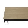 TemaHome City Desk in Light Oak & Pure Black - Side Tabletop View