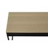 TemaHome City Desk in Light Oak & Pure Black - Side Tabletop View - TemaHome City Desk in Light Oak & Pure Black - Side Tabletop View