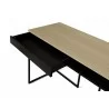 TemaHome City Desk in Light Oak & Pure Black - Top Angled Drawer View - TemaHome City Desk in Light Oak & Pure Black - Top Angled Drawer View