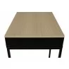 TemaHome City Desk in Light Oak & Pure Black - Side  - TemaHome City Desk in Light Oak & Pure Black - Side 