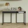 TemaHome City Desk in Light Oak & Pure Black - Lifestyle 1 - TemaHome City Desk in Light Oak & Pure Black - Lifestyle 1