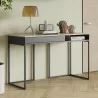 TemaHome City Desk in Light Oak & Pure Black - Lifestyle 2 - TemaHome City Desk in Light Oak & Pure Black - Lifestyle 2