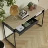 TemaHome City Desk in Light Oak & Pure Black - Lifestyle 3 - TemaHome City Desk in Light Oak & Pure Black - Lifestyle 3