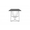 TemaHome Flow Desk  in Concrete Look & Black Steel - Side