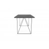 TemaHome Flow Desk  in Concrete Look & Black Steel - Side