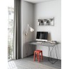 TemaHome Flow Desk  in Concrete Look & Black Steel - Lifestyle 3