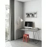 TemaHome Flow Desk  in Concrete Look & Black Steel - Lifestyle 3 - TemaHome Flow Desk  in Concrete Look & Black Steel - Lifestyle 3