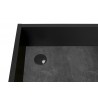 TemaHome Volga Desk in Concrete Look & Pure Black - Cable Ready Hole