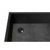 TemaHome Volga Desk in Concrete Look & Pure Black - Cable Ready Hole - TemaHome Volga Desk in Concrete Look & Pure Black - Cable Ready Hole