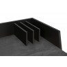 TemaHome Volga Desk in Concrete Look & Pure Black - Shelf Detail