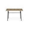 TemaHome Ply Desk Without Drawer in Light Oak & Pure Black - Front