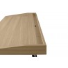 TemaHome Ply Desk Without Drawer in Light Oak & Pure Black - Desk Side View Detail