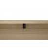 TemaHome Ply Desk Without Drawer in Light Oak & Pure Black - Desk Detail