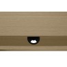 TemaHome Ply Desk Without Drawer in Light Oak & Pure Black - Cable Ready Hole