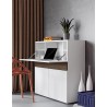 TemaHome Focus Workstation in Walnut & Pure White - Lifestyle 3