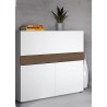 TemaHome Focus Workstation in Walnut & Pure White - Lifestyle 