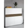TemaHome Focus Workstation in Walnut & Pure White - Lifestyle  - TemaHome Focus Workstation in Walnut & Pure White - Lifestyle 
