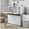 TemaHome Focus Workstation in Walnut & Pure White - Lifestyle 5 - TemaHome Focus Workstation in Walnut & Pure White - Lifestyle 5