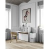 TemaHome Focus Workstation in Walnut & Pure White - Lifestyle 2