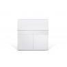 TemaHome Focus Workstation in Pure White - Front and Closed