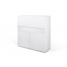 TemaHome Focus Workstation in Pure White - Angled View
