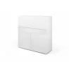 TemaHome Focus Workstation in Pure White - Angled View - TemaHome Focus Workstation in Pure White - Angled View