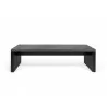 TemaHome Detroit Bench in Concrete & Pure Black - Front - TemaHome Detroit Bench in Concrete & Pure Black - Front