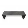 TemaHome Detroit Bench in Concrete & Pure Black - Top Angled View - TemaHome Detroit Bench in Concrete & Pure Black - Top Angled View