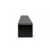 TemaHome Detroit Bench in Concrete & Pure Black - Side - TemaHome Detroit Bench in Concrete & Pure Black - Side