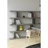 TemaHome Step High in Concrete Look & Pure Black - Angled View - TemaHome Step High in Concrete Look & Pure Black - Angled View