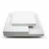 TemaHome Slate 35x35 Coffee Table in Pure White - Top View