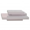 TemaHome Slate 35x35 Coffee Table in Pure White - Side 