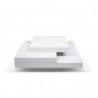 TemaHome Slate 35x35 Coffee Table in Pure White - Front View