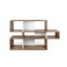 TemaHome London Bookshelf  in Walnut Frame And Pure White Backs - Front