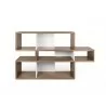 TemaHome London Bookshelf  in Walnut Frame And Pure White Backs - Front - TemaHome London Bookshelf  in Walnut Frame And Pure White Backs - Front