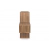 TemaHome London Bookshelf  in Walnut Frame And Pure White Backs - Side