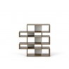 TemaHome London Bookshelf 2010-002 in Walnut Frame and Pure White Backs - Back