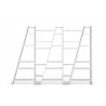 TemaHome Delta Shelving Unit 005 in Pure White - Front and Empty