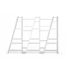 TemaHome Delta Shelving Unit 005 in Pure White - Front and Empty - TemaHome Delta Shelving Unit 005 in Pure White - Front and Empty