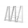 TemaHome Delta Shelving Unit 005 in Pure White - Angled