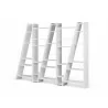 TemaHome Delta Shelving Unit 005 in Pure White - Angled - TemaHome Delta Shelving Unit 005 in Pure White - Angled